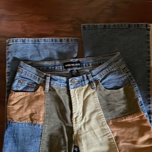 Misdemeanor Jeans vintage patchwork super cool excellent condition  sz 7/8